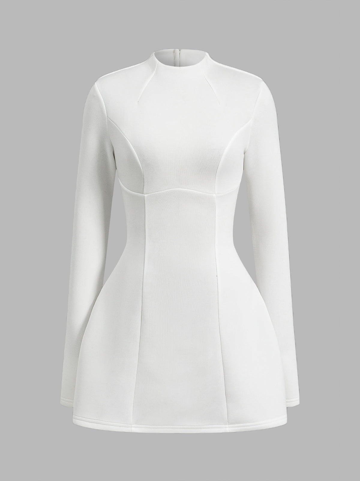 Backless Skinny Zipper Dress-Mesadic