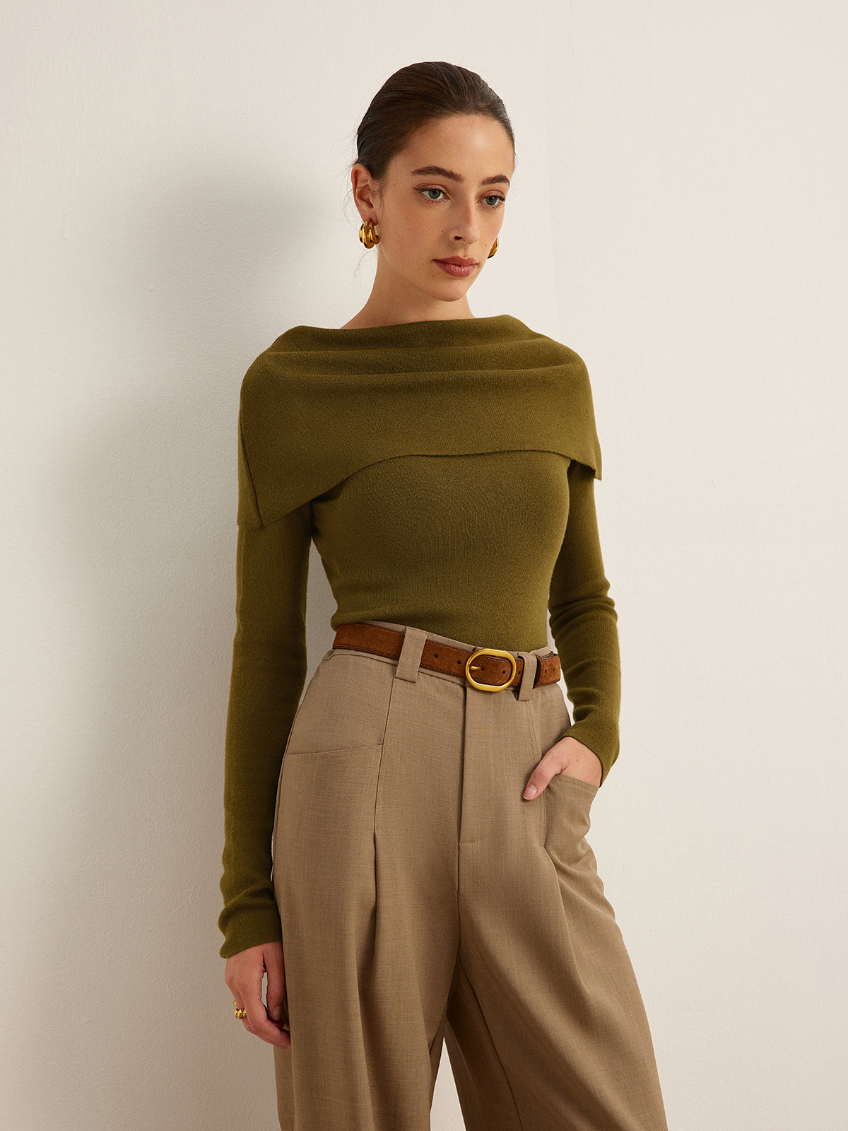 Wool-Blend Skinny Sweater-Mesadic