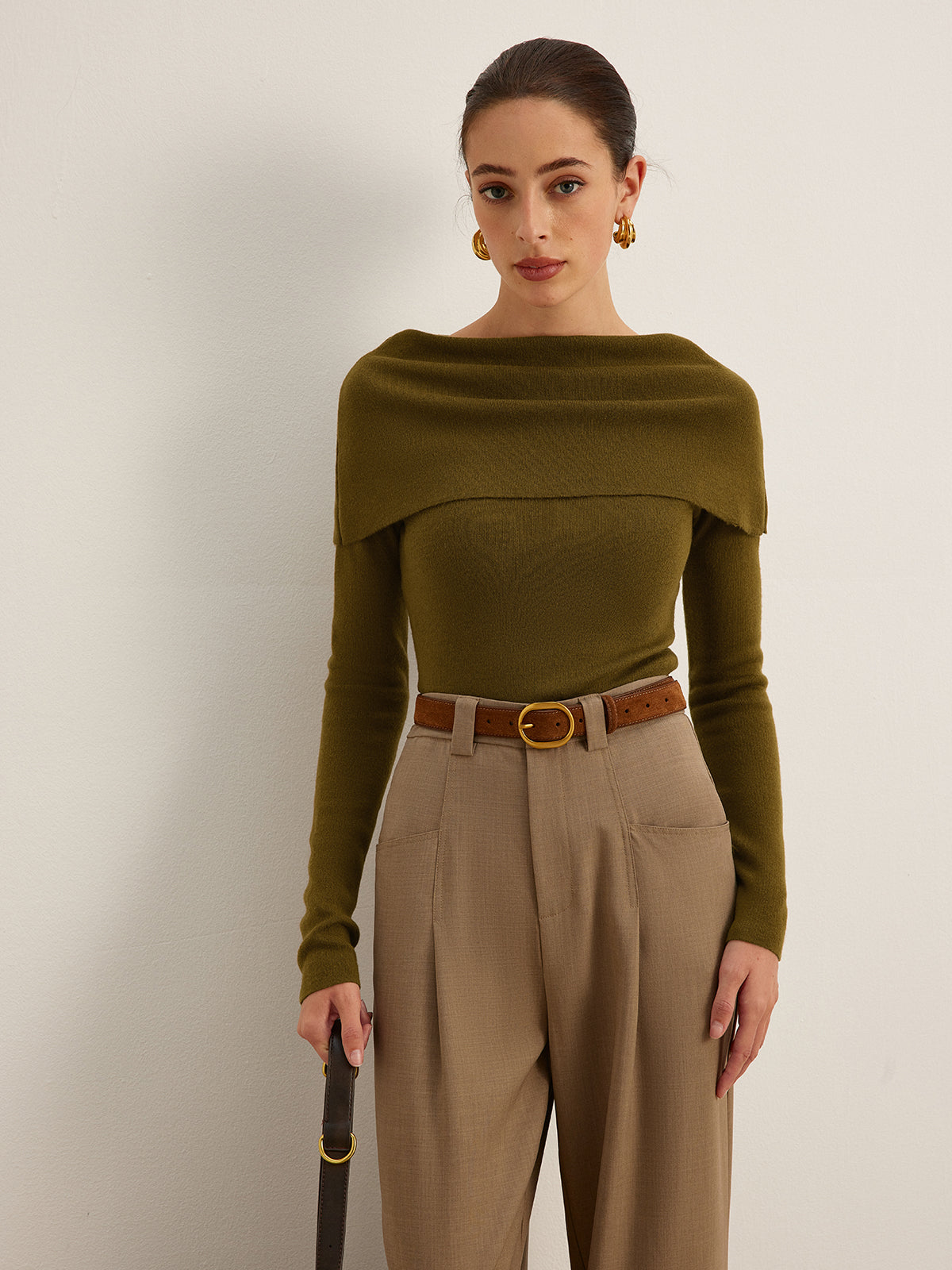 Wool-Blend Skinny Sweater-Mesadic