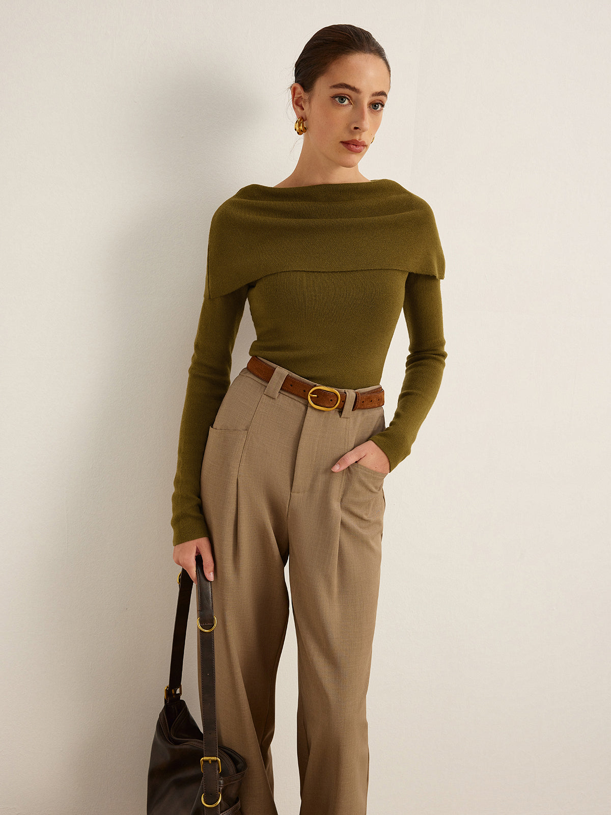 Wool-Blend Skinny Sweater-Mesadic