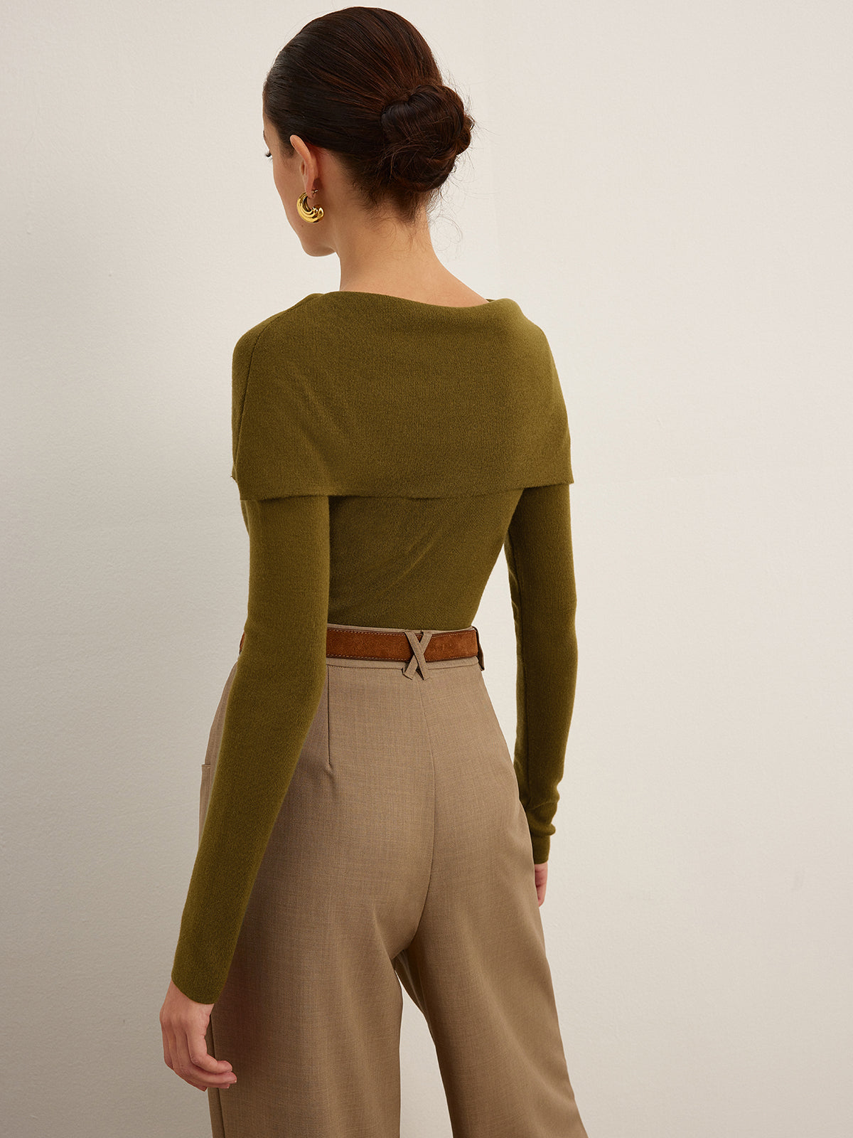 Wool-Blend Skinny Sweater-Mesadic