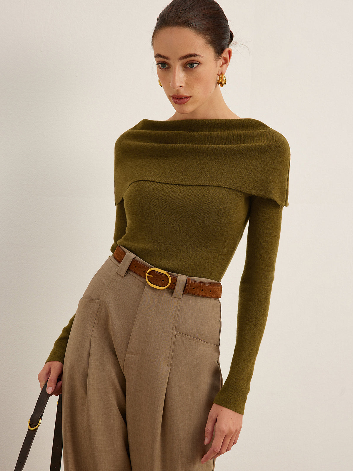 Wool-Blend Skinny Sweater-Mesadic