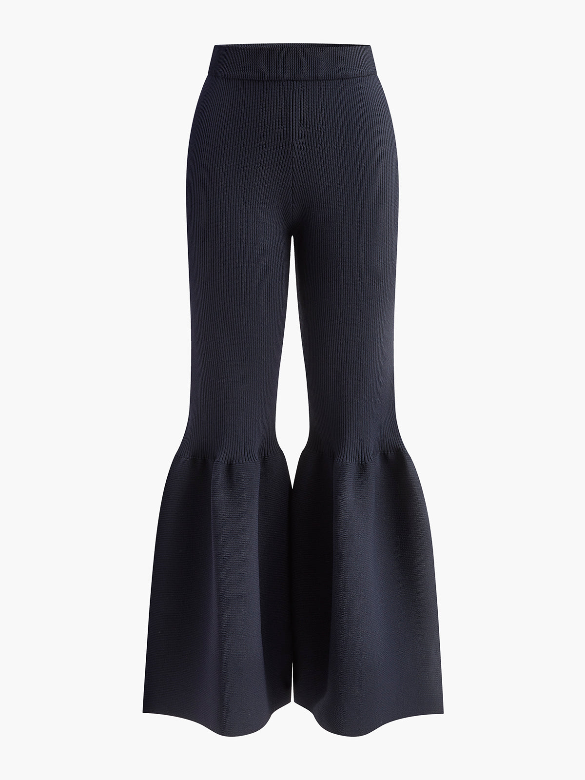 Mid-Waist Ruffle Sweater Pants-Mesadic