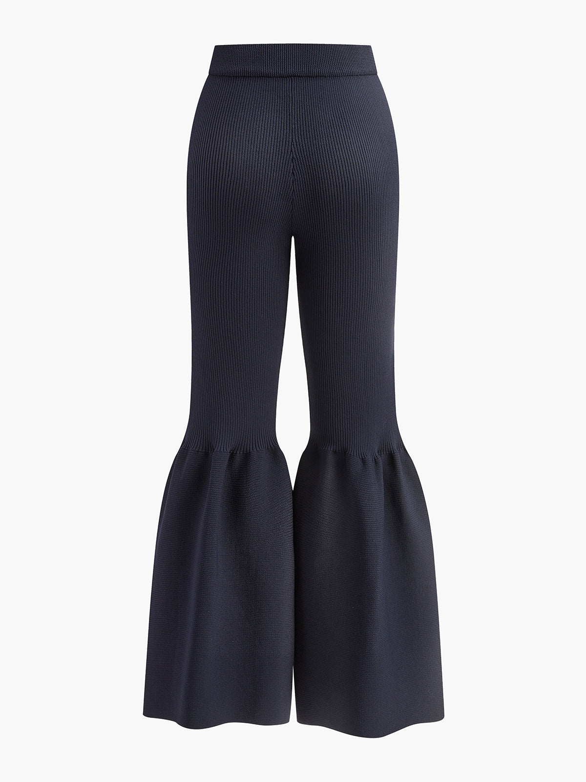 Mid-Waist Ruffle Sweater Pants-Mesadic