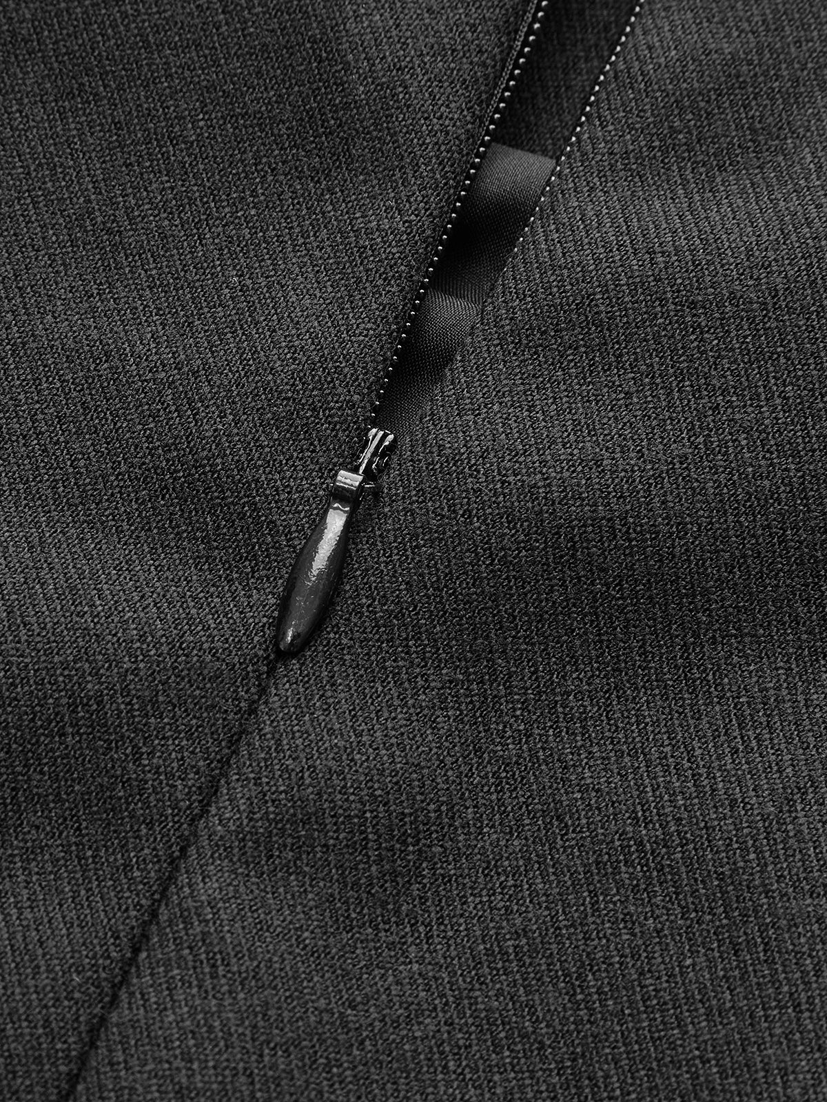 Asymmetrical Pleated Zipper Skirt-Mesadic