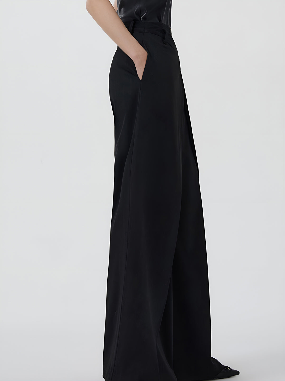 Plain Zipper Design Pants-Mesadic