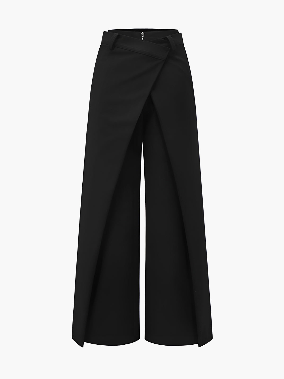 Plain Zipper Design Pants-Mesadic