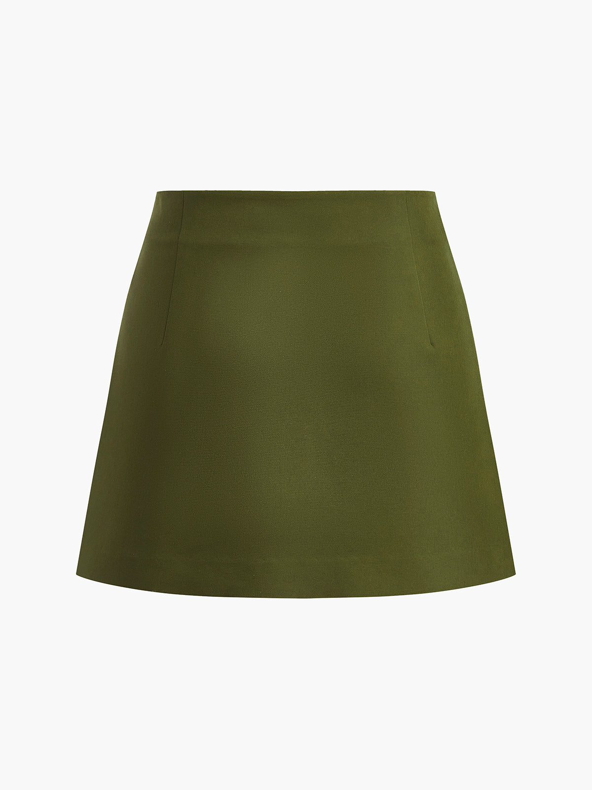 Retro Mid-Waist Pleated Mini Skirt-Mesadic