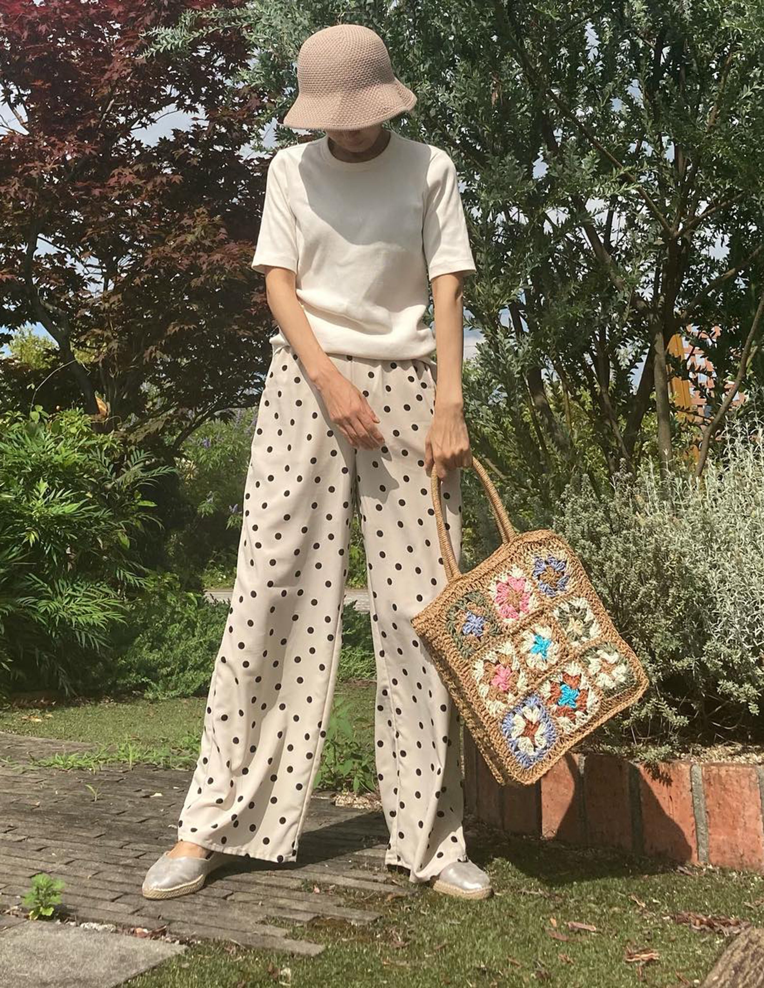 Colored Flower Woven Straw Bag-CALLISTARI