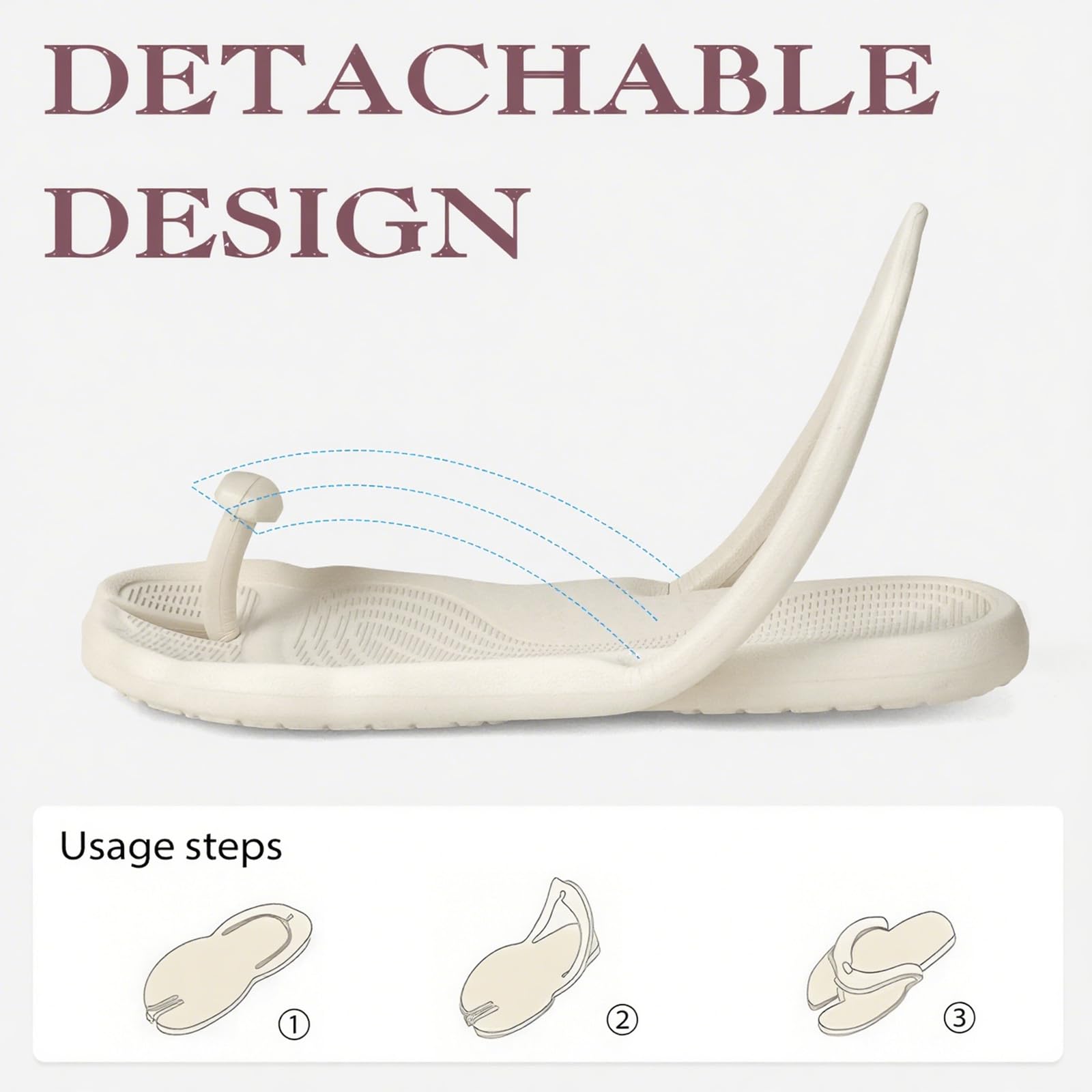 Foldable Travel Flip Flops ✈️ Lightweight Non-Slip Sandals