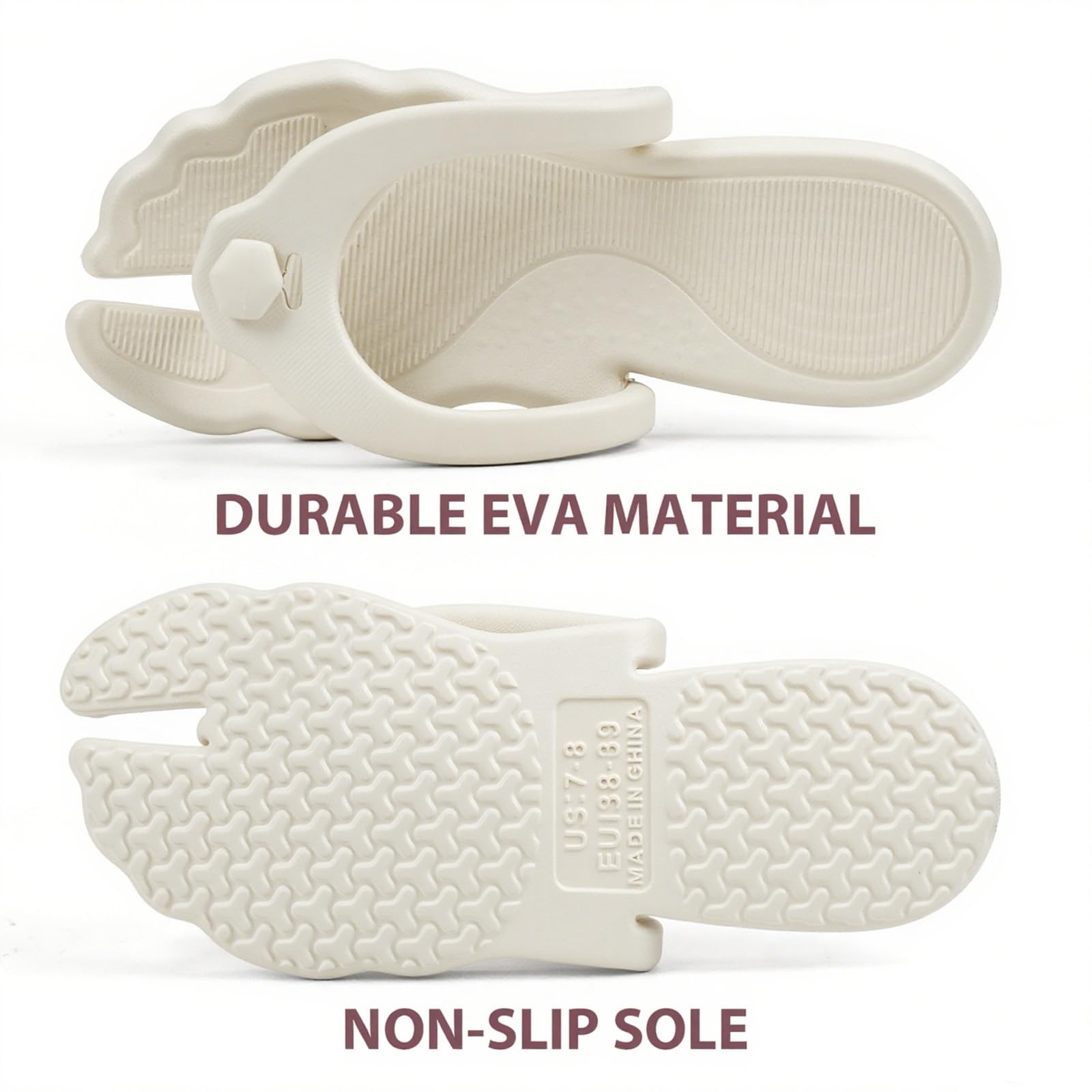 Foldable Travel Flip Flops ✈️ Lightweight Non-Slip Sandals