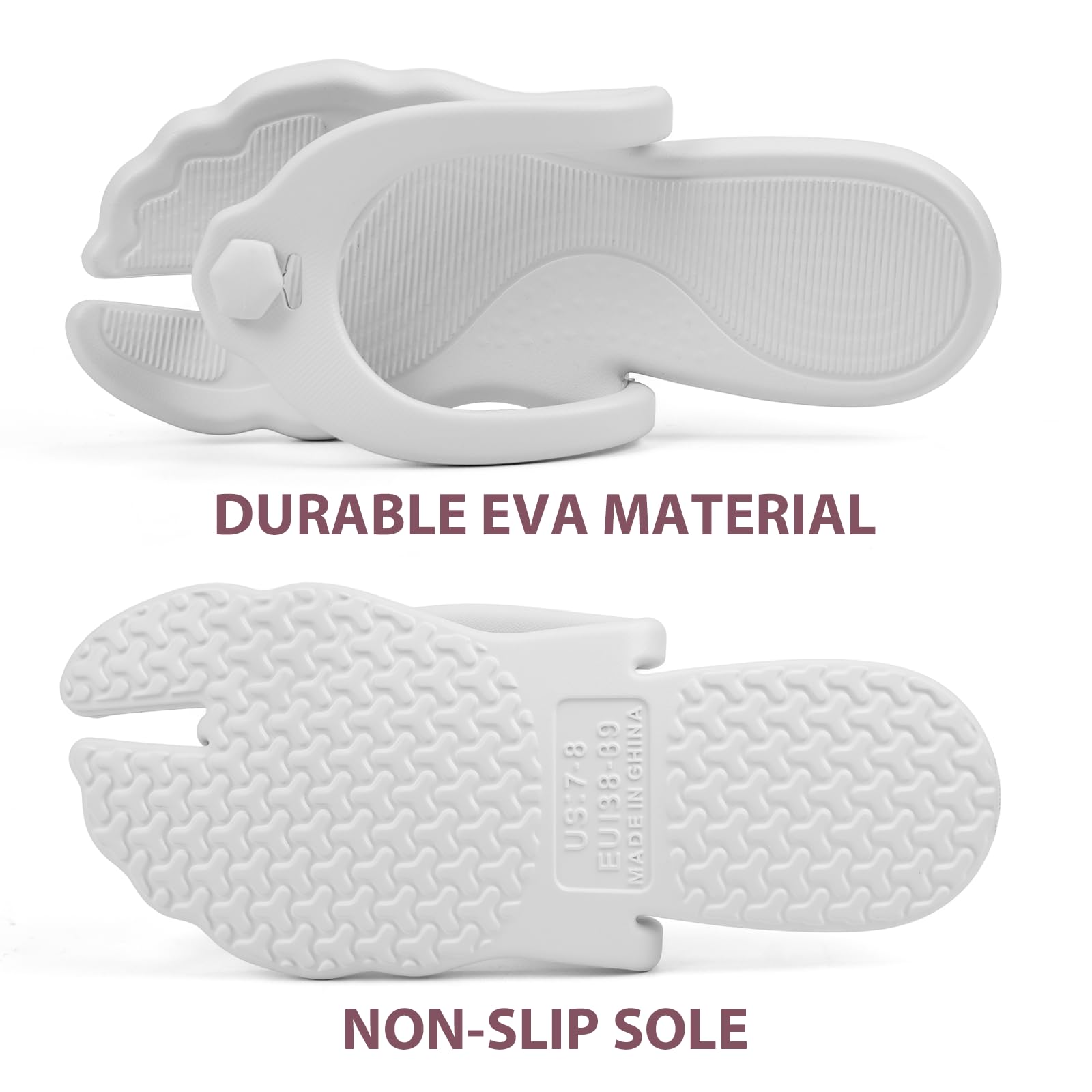 Foldable Travel Flip Flops ✈️ Lightweight Non-Slip Sandals