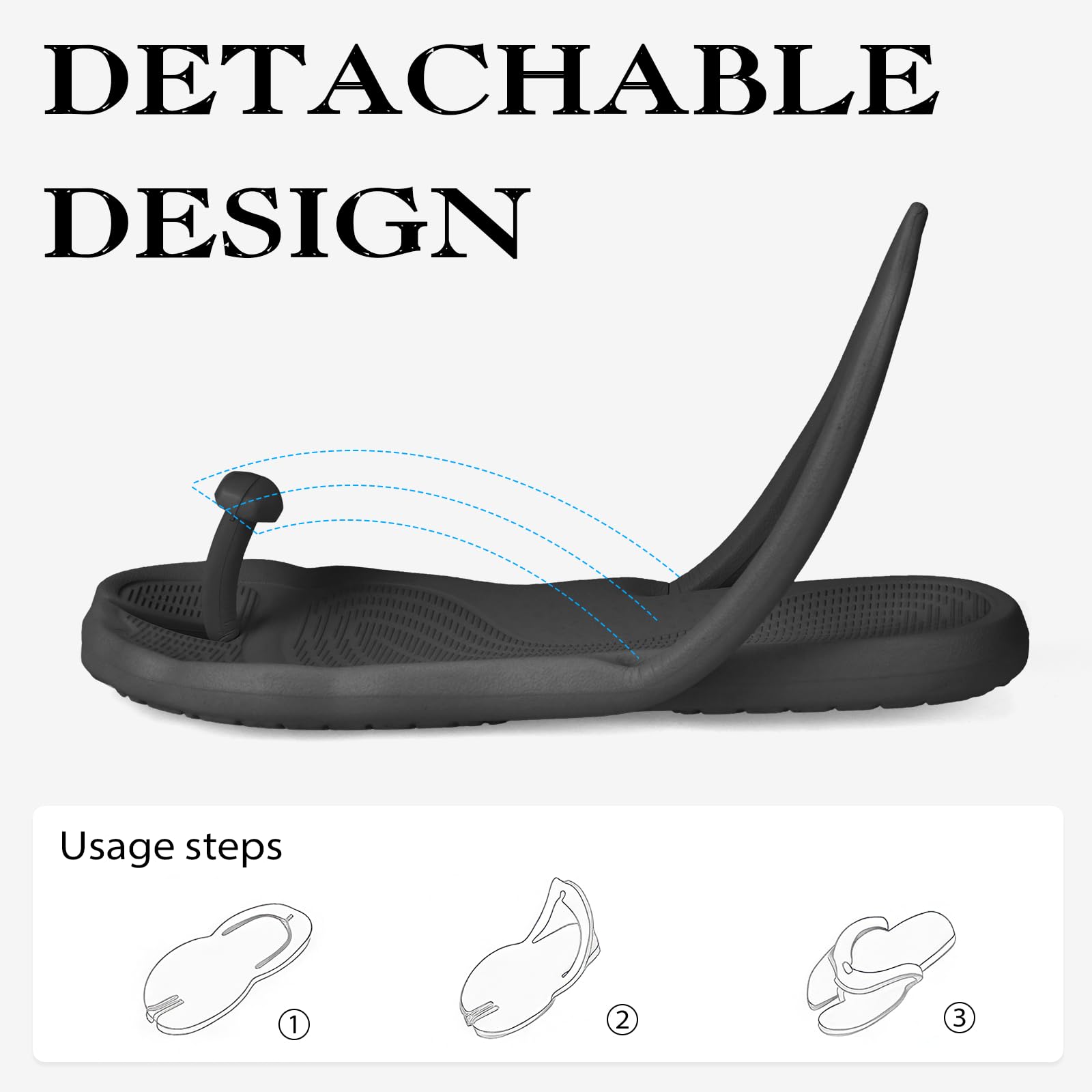 Foldable Travel Flip Flops ✈️ Lightweight Non-Slip Sandals