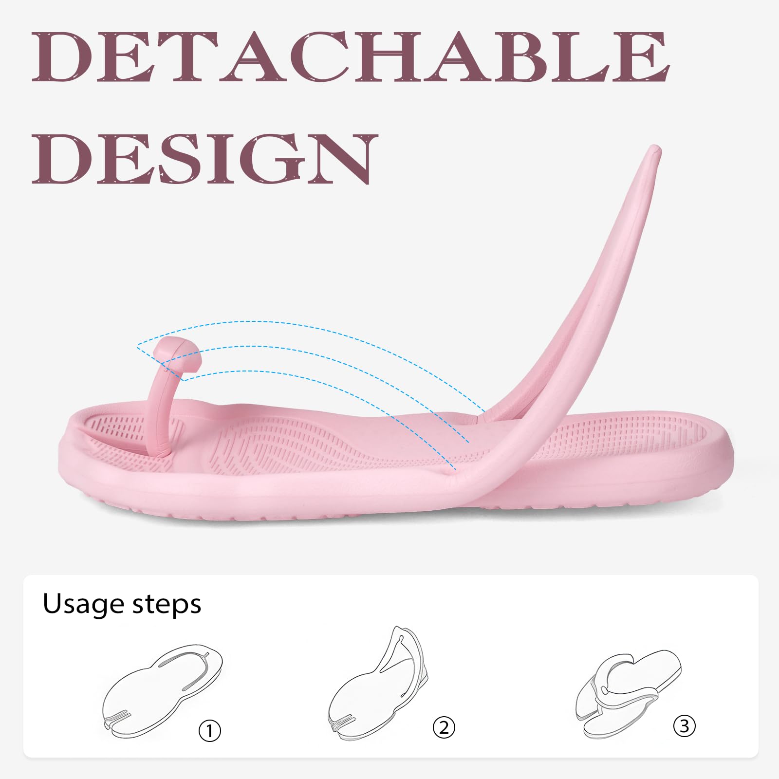 Foldable Travel Flip Flops ✈️ Lightweight Non-Slip Sandals