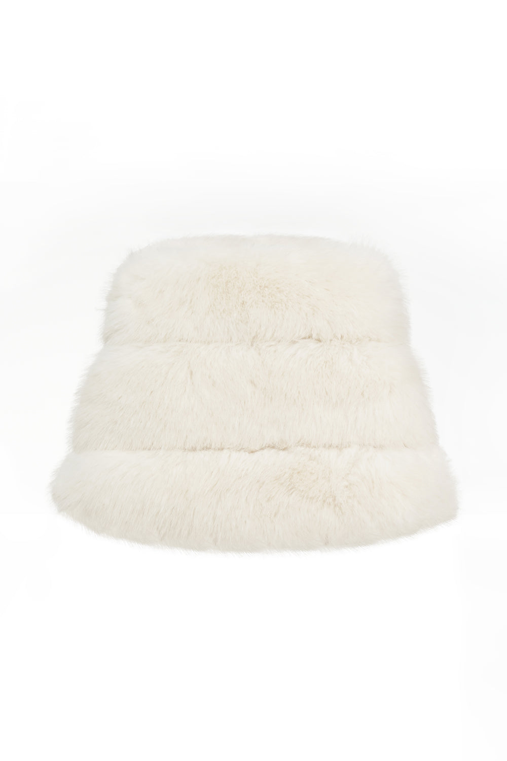 White Faux Fur Wrap-CALLISTARI