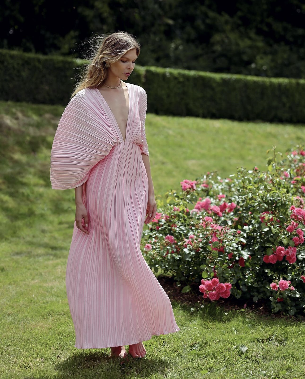 Callistari pin pleated dress-CALLISTARI