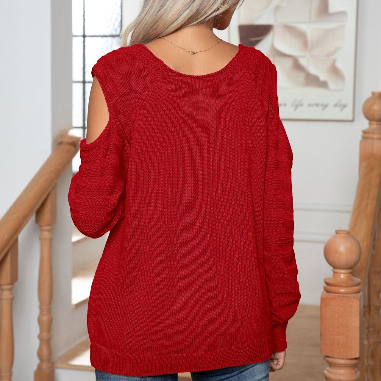 Elegant Button Twist Knitted Pullover Sweater-CALLISTARI