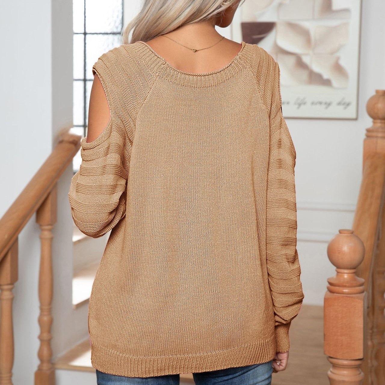 Elegant Button Twist Knitted Pullover Sweater-CALLISTARI