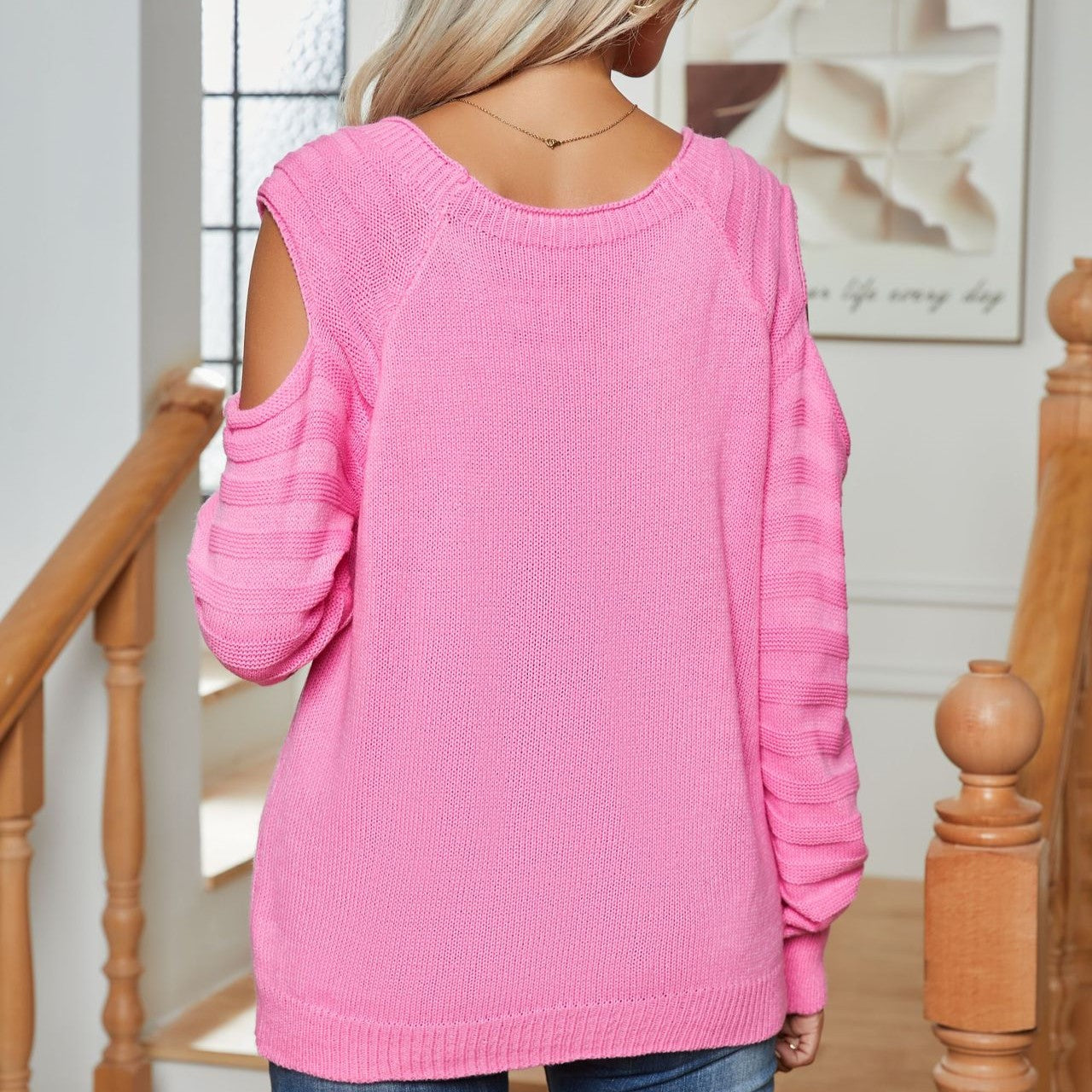 Elegant Button Twist Knitted Pullover Sweater-CALLISTARI