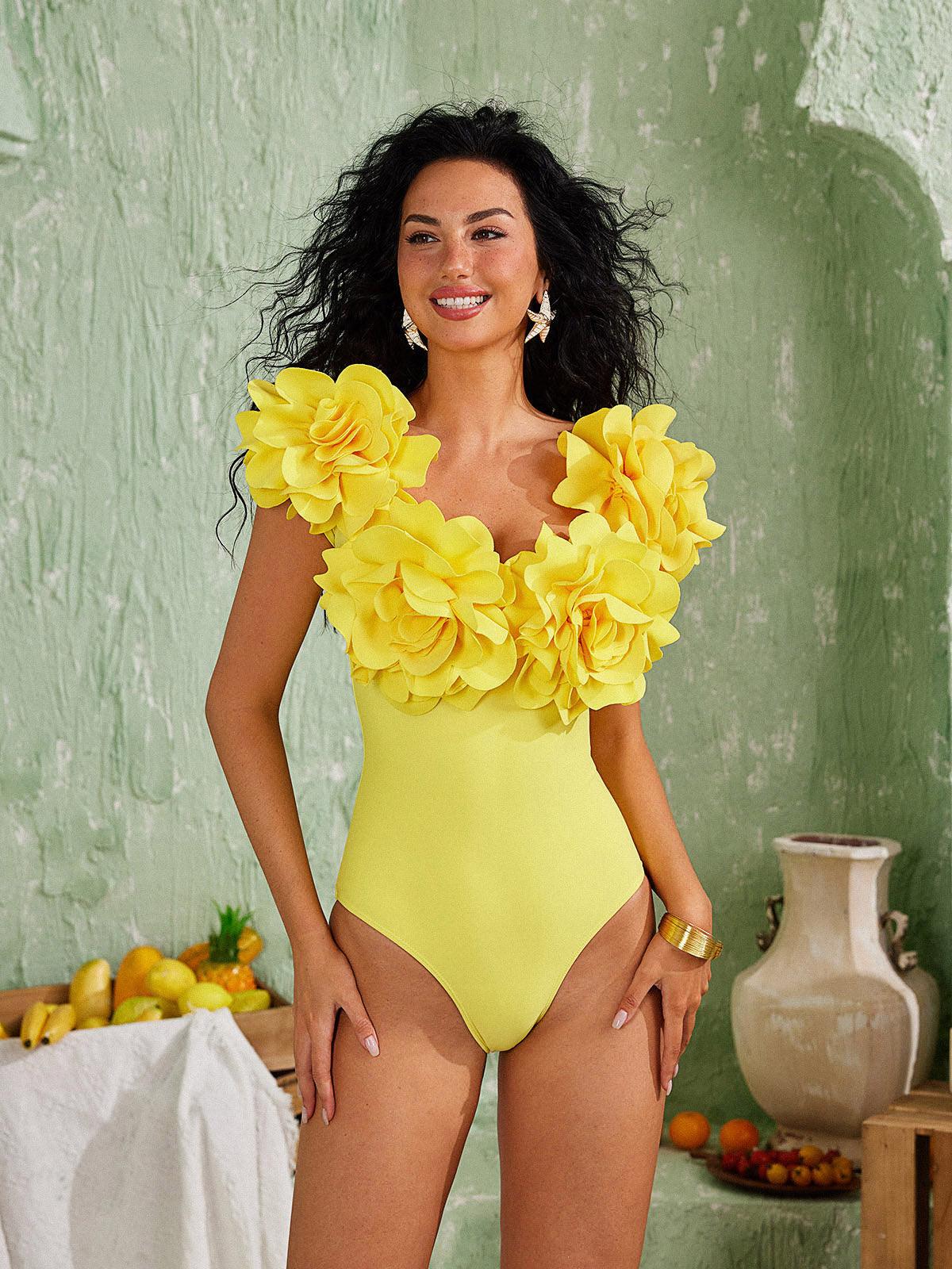 Cornelius Flower Swimwear Two Piece Set - Mew Mews