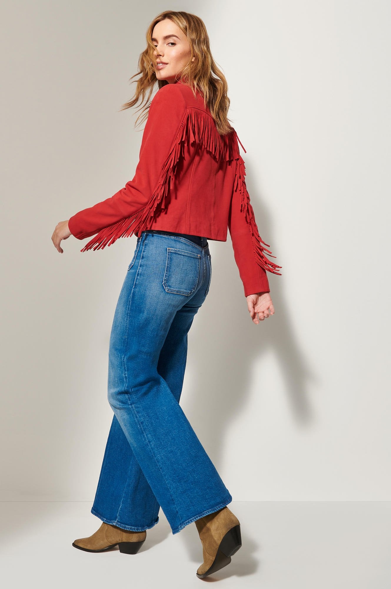 Callistari Cadie Suede Leather Jacket-CALLISTARI