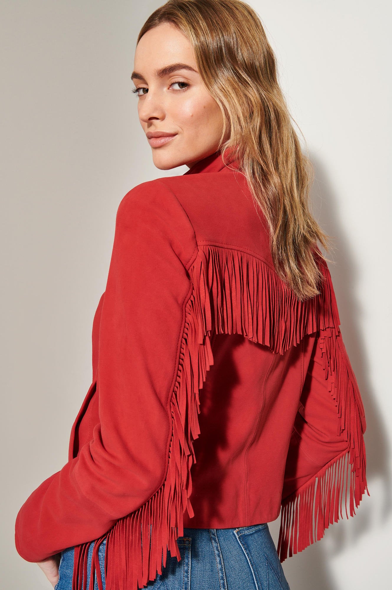 Callistari Cadie Suede Leather Jacket-CALLISTARI