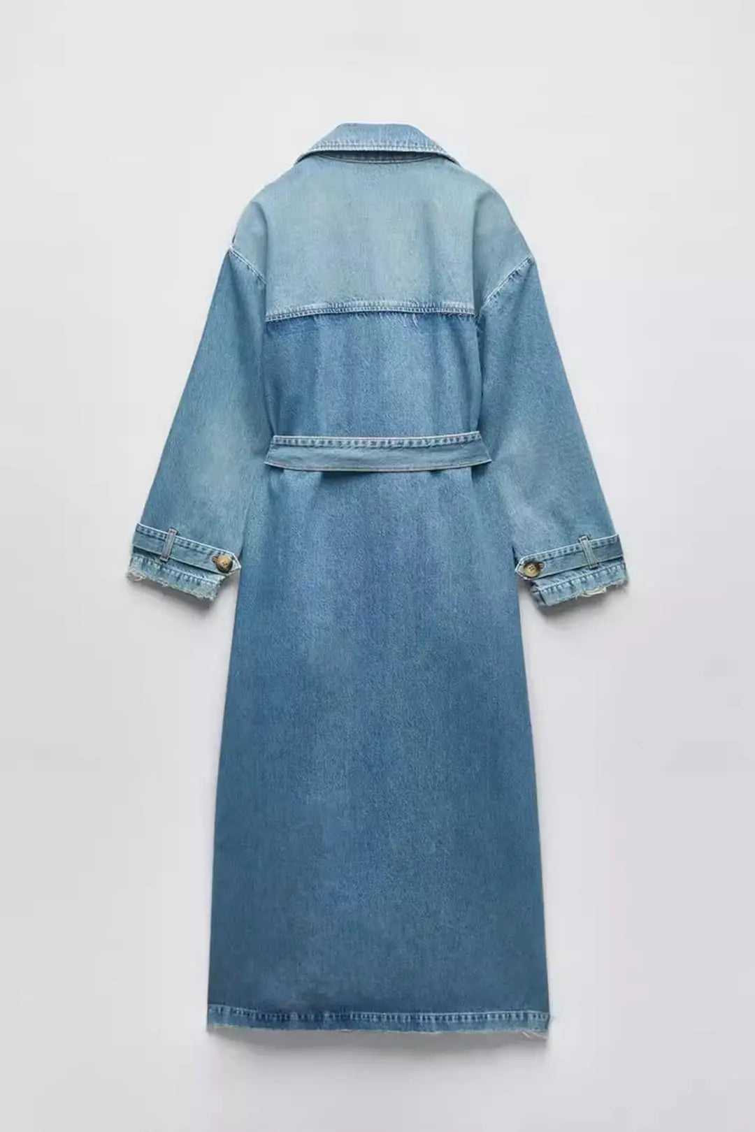 Light linen dress with and denim jacket-CALLISTARI