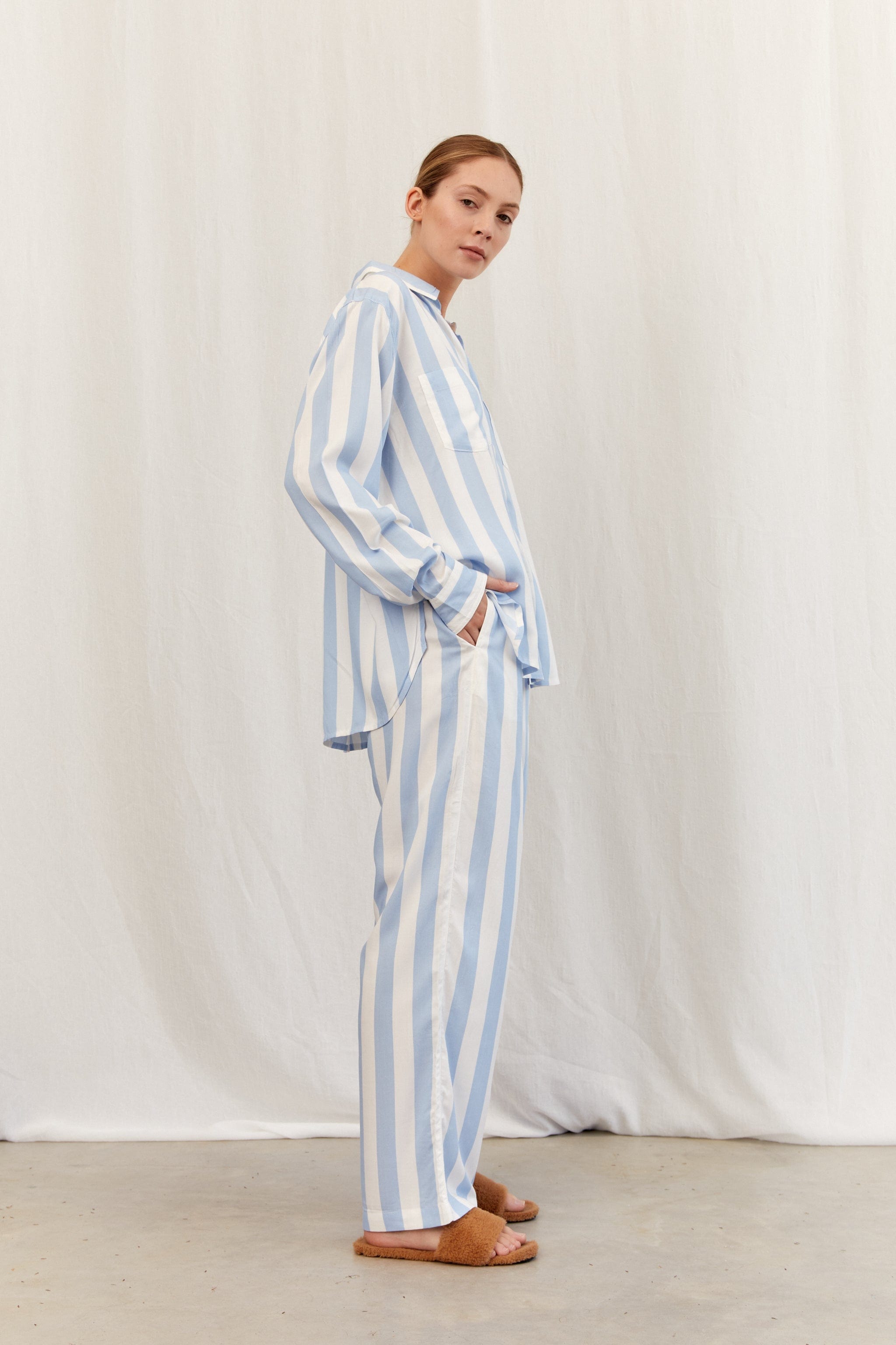 Callistari Pajamas - Striped-CALLISTARI