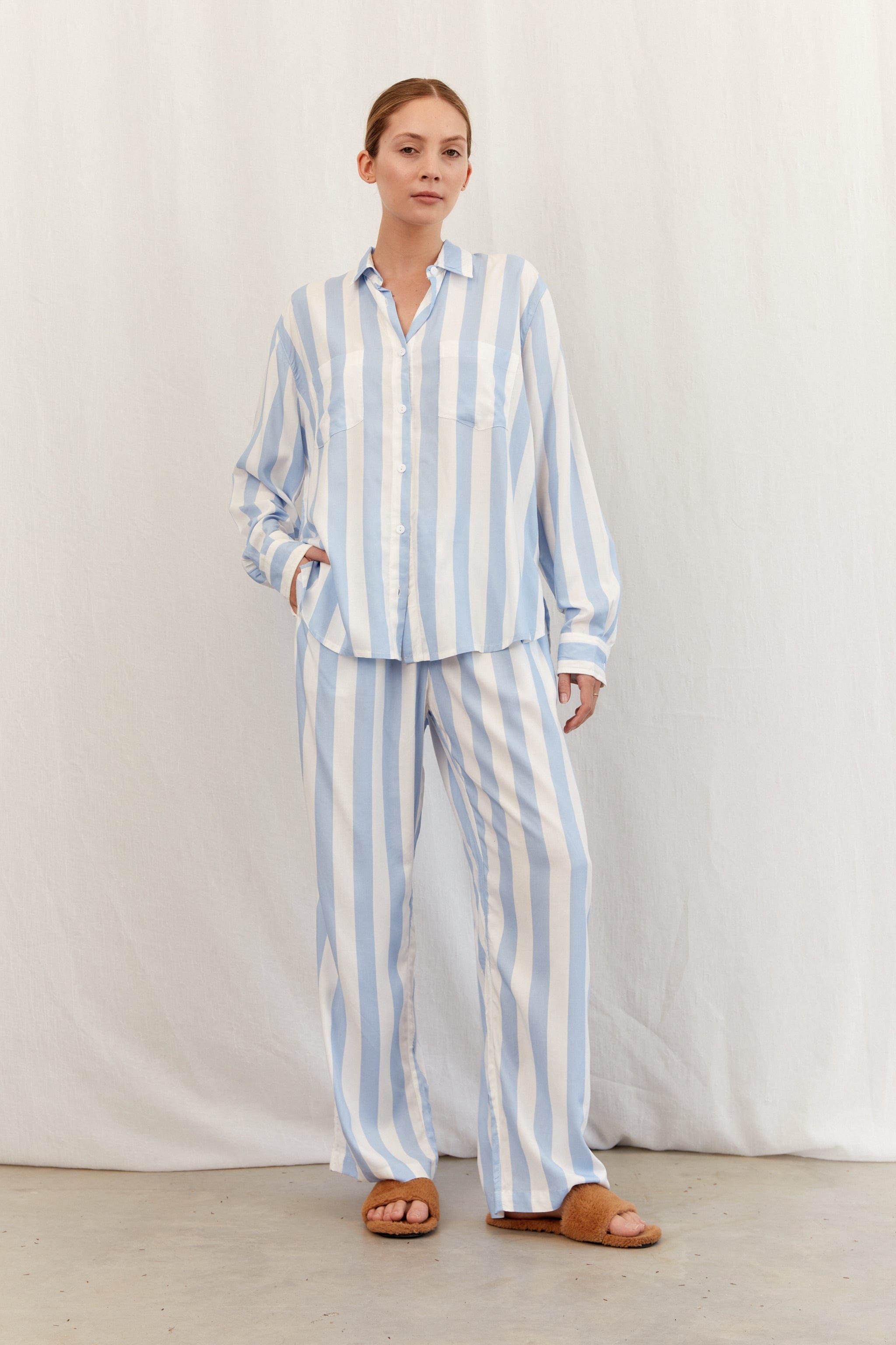 Callistari Pajamas - Striped-CALLISTARI
