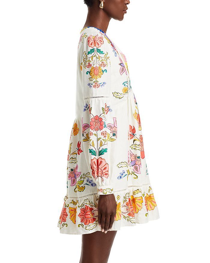 Callistari Floral Insects Mini Dress-CALLISTARI