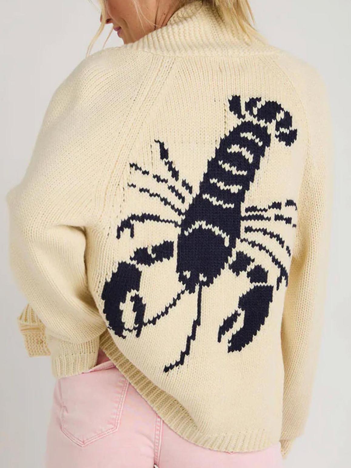 Fun Lobster Cardigan Sweater Jacket-CALLISTARI