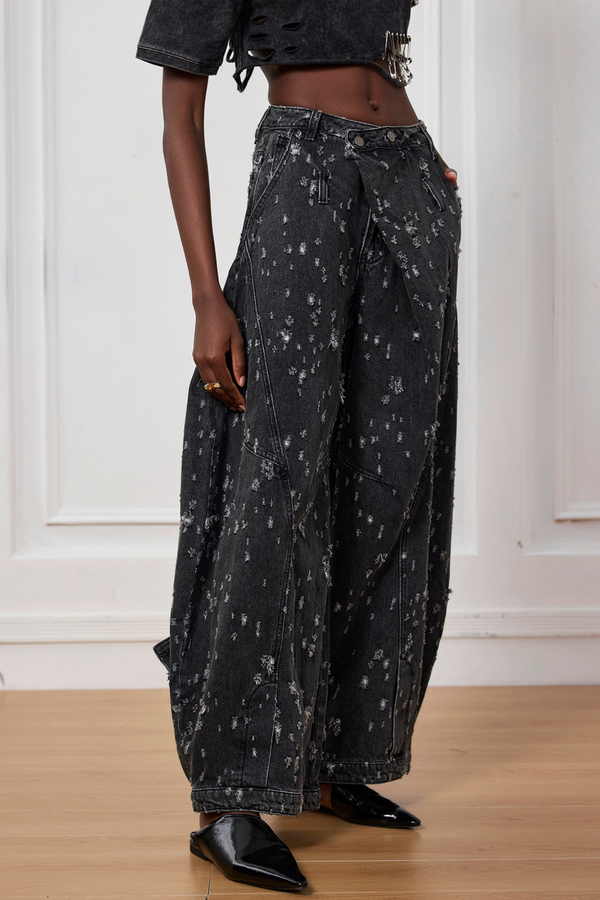 Torn Asymmetric Jeans