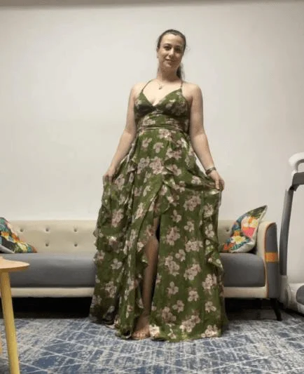 Luxurious Floral Print Sleeveless Tank Maxi Dress