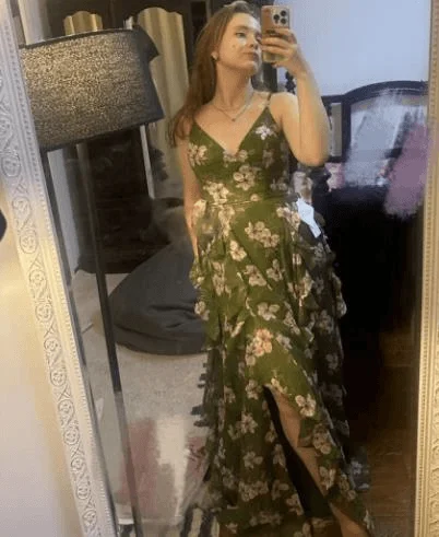 Luxurious Floral Print Sleeveless Tank Maxi Dress