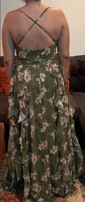 Luxurious Floral Print Sleeveless Tank Maxi Dress