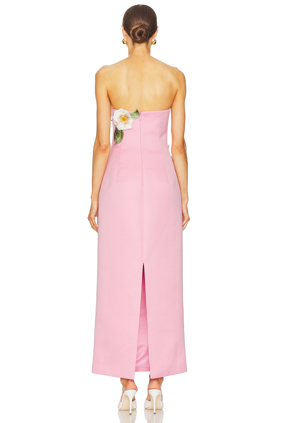 Floral embroidered maxi dress