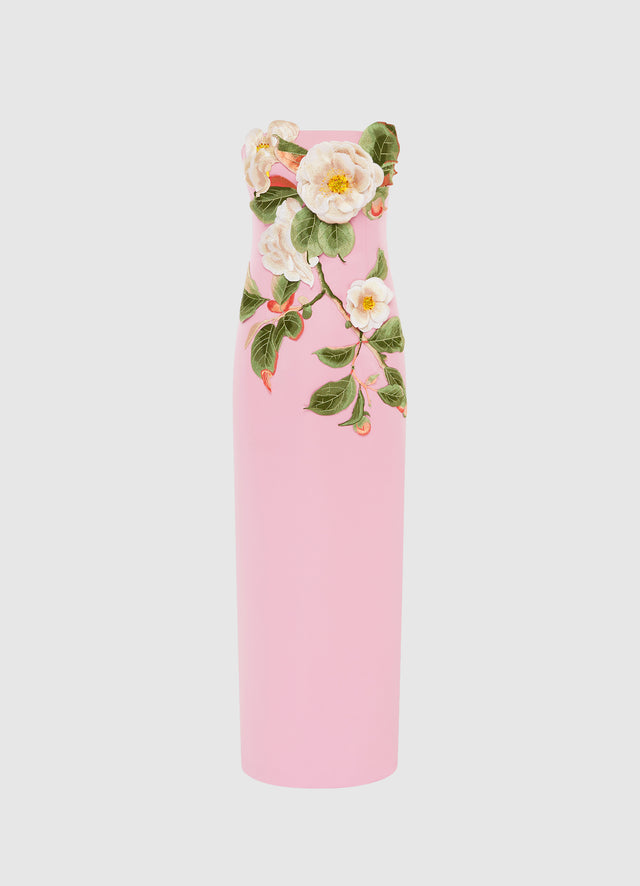 Floral embroidered maxi dress