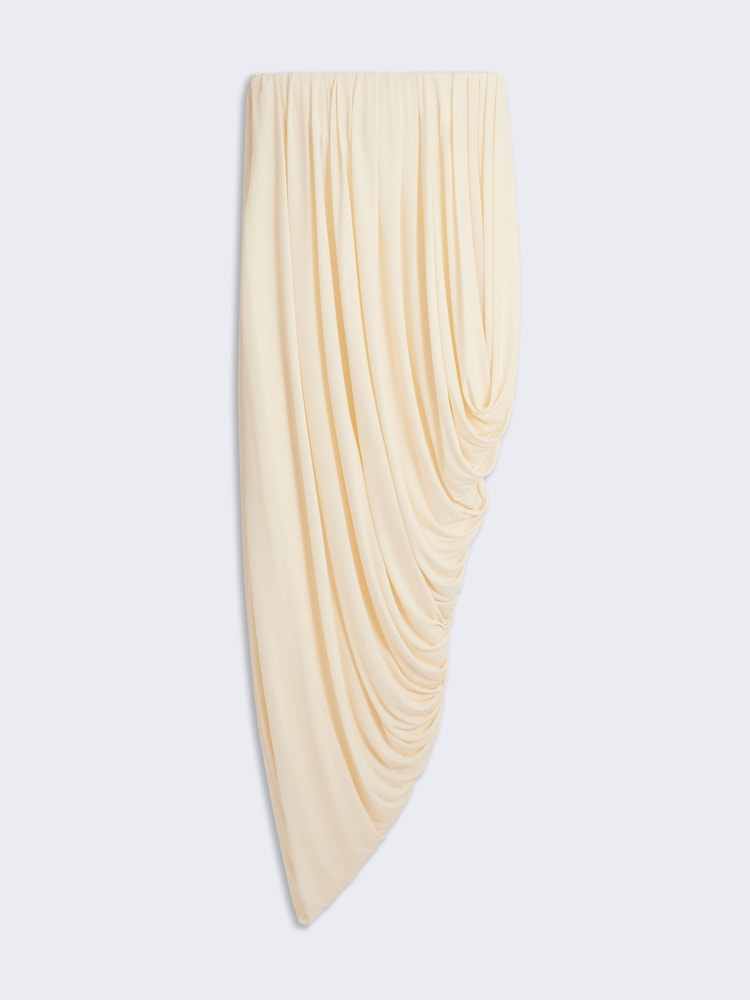 Asymmetric draped bodycon dress