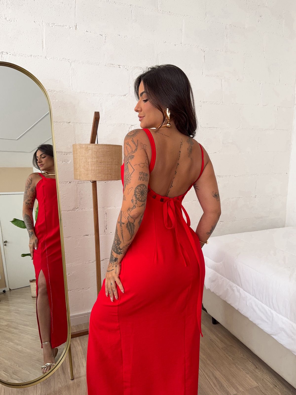 Solid color sleeveless spaghetti strap maxi dress-Trafni