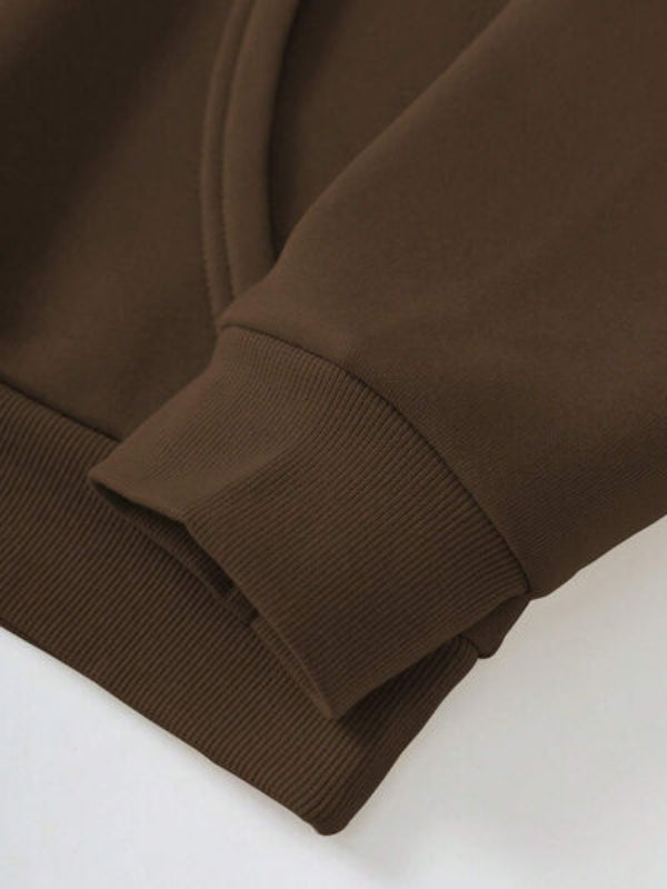 FAITH OVER FEAR Printed Casual Hoodie-CALLISTARI