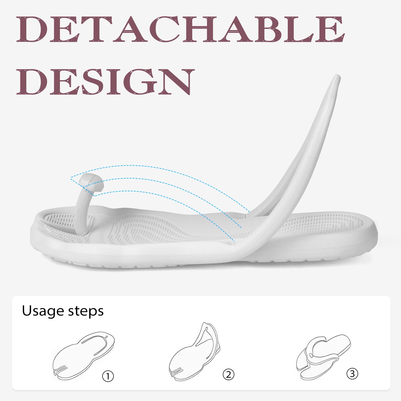 Foldable Travel Flip Flops ✈️ Lightweight Non-Slip Sandals