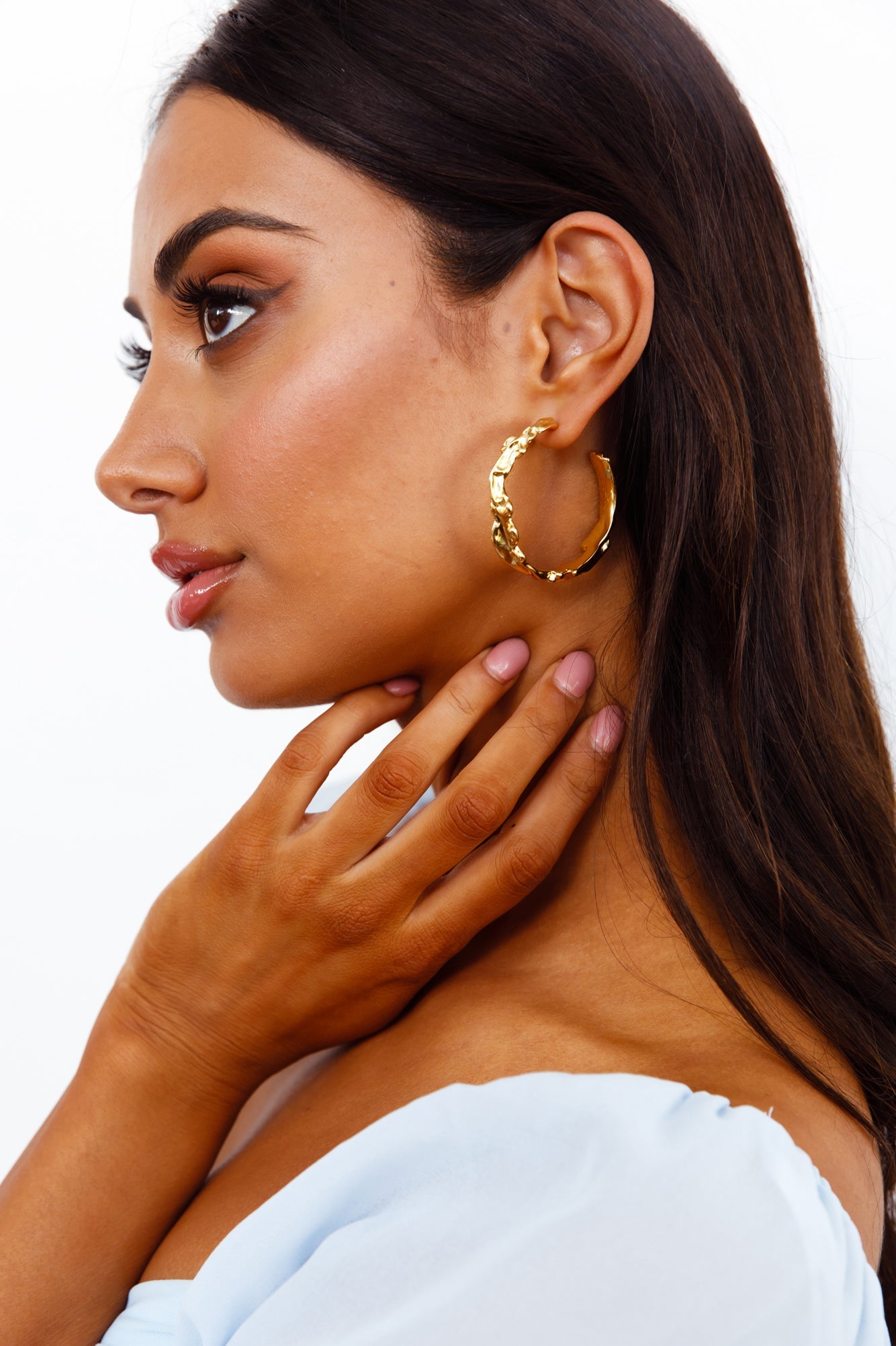 24K Gold Plated Slow Down Earrings-CALLISTARI