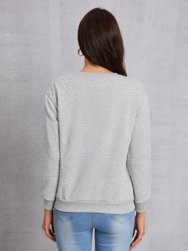 Butterfly Cross Flowers Printed Sweatshirt-CALLISTARI
