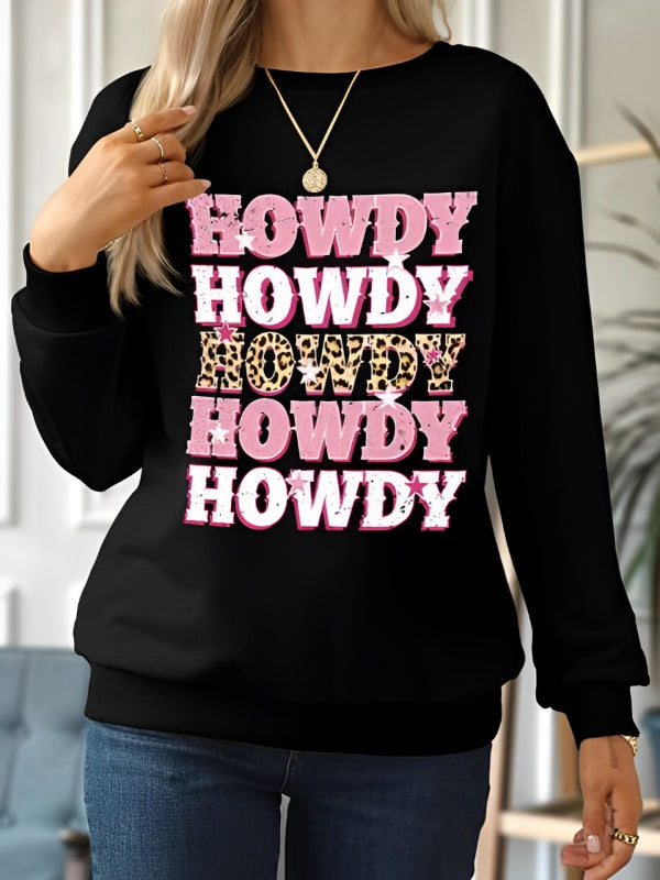 HOWDY Graphic Printed Sweatshirt-CALLISTARI