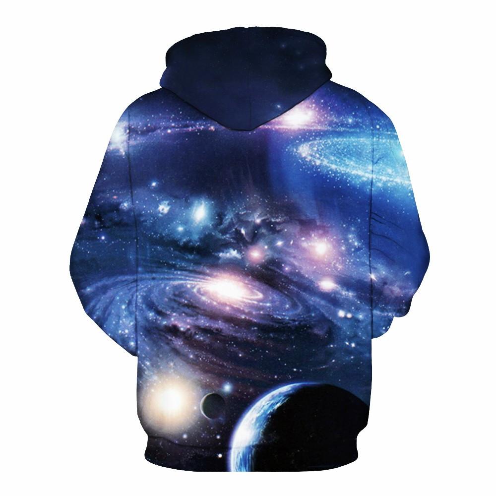 Deep Galaxy And Planet Printed 3D Hoodie-CALLISTARI