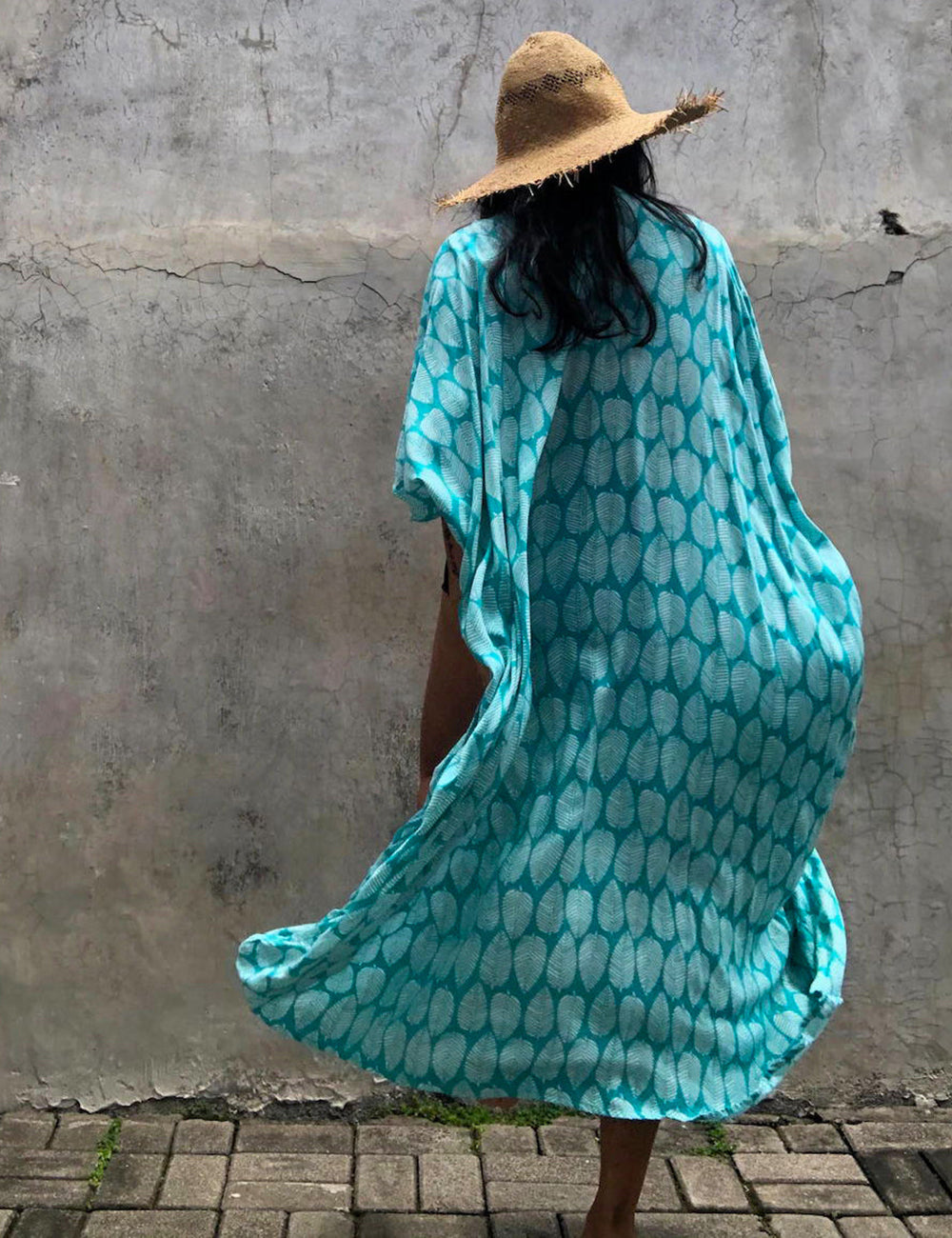 Hidden Island Boho Printed Kimono Beach Cover-up-CALLISTARI