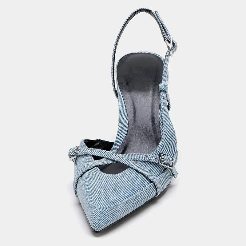 Virelle - Denim Heels-CALLISTARI