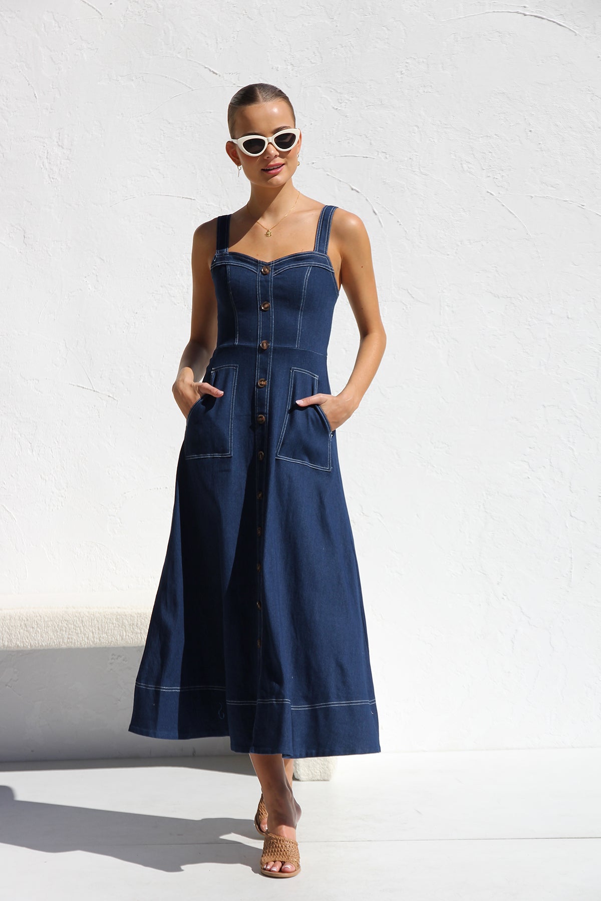 Danielle Dress INDIGO DENIM-CALLISTARI