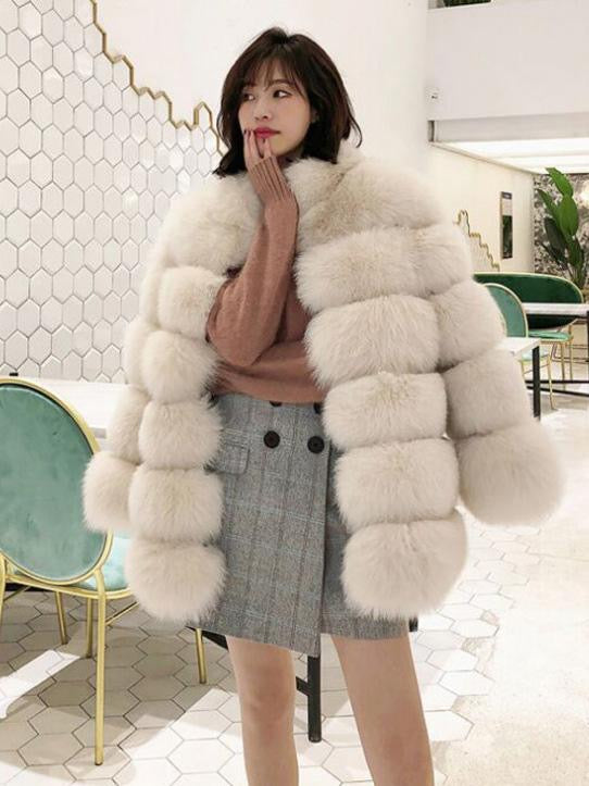 Boss Bubble Faux Fur Coat-CALLISTARI