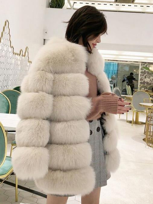Boss Bubble Faux Fur Coat-CALLISTARI